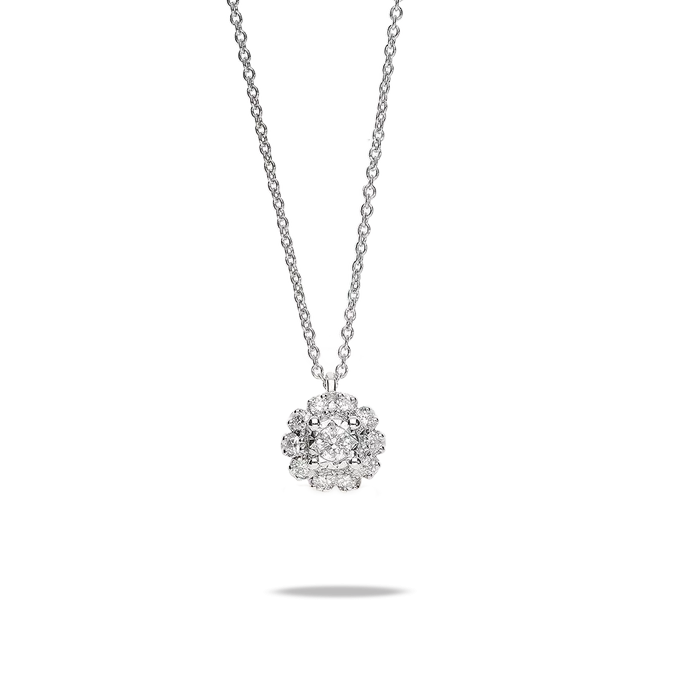 18k gold diamond pendant