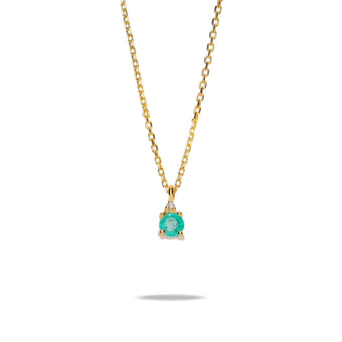 18k gold diamond pendant RAINFOREST