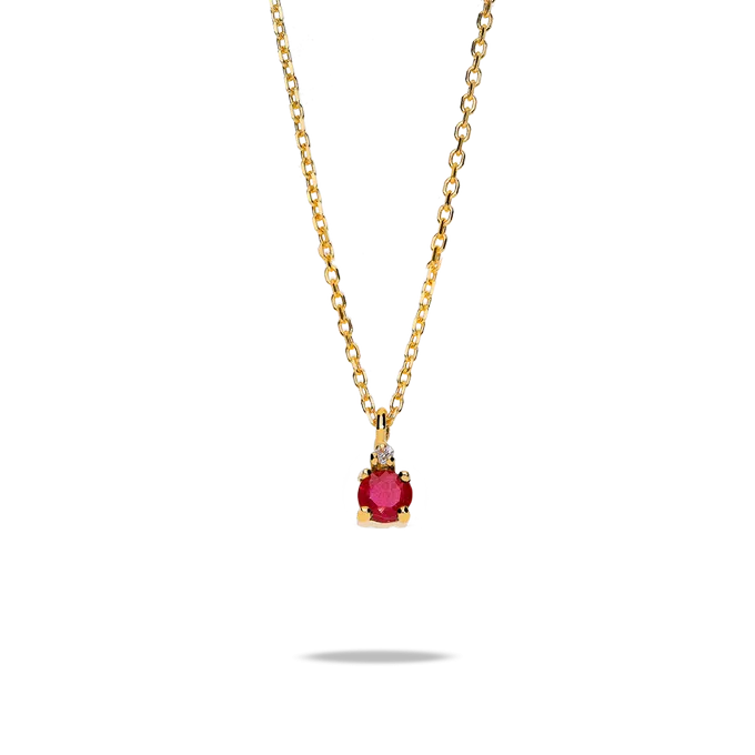 18k gold diamond pendant MAGMA