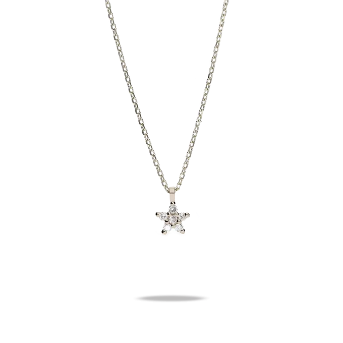 18k gold diamond pendant