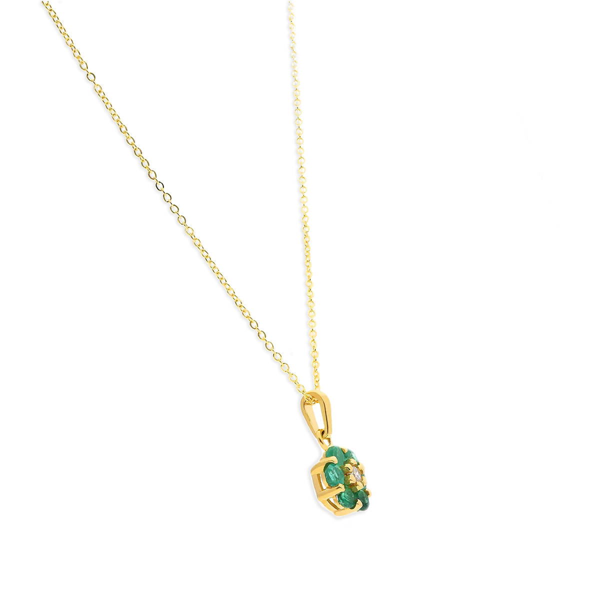 18k gold diamond pendant BLOSSOM