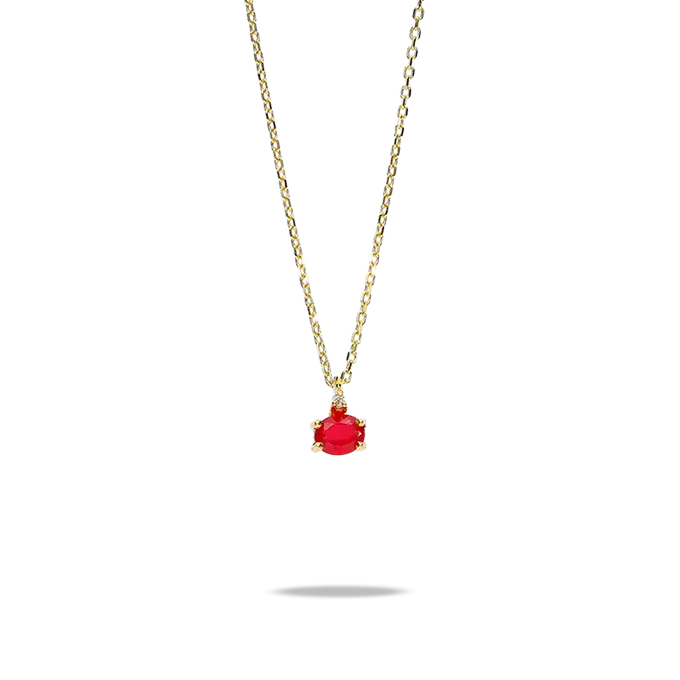 18k gold diamond pendant MAGMA