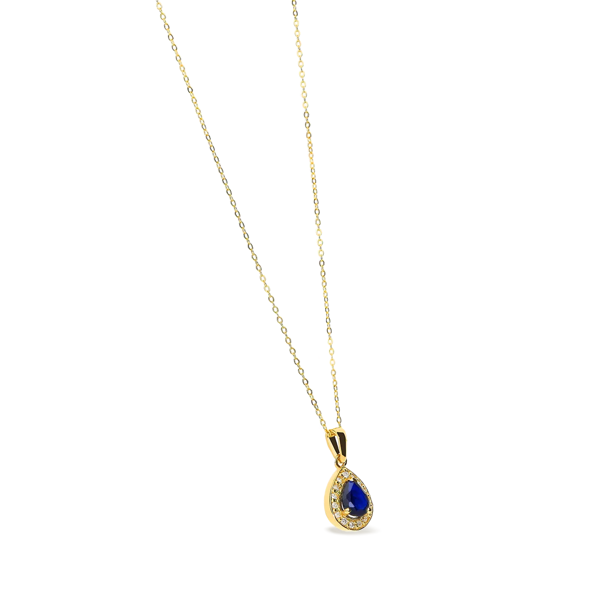 Collar diamante oro 18 quilates ROYAL TEAR