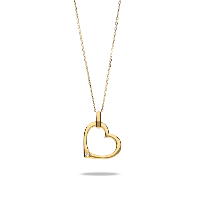 18k gold diamond pendant