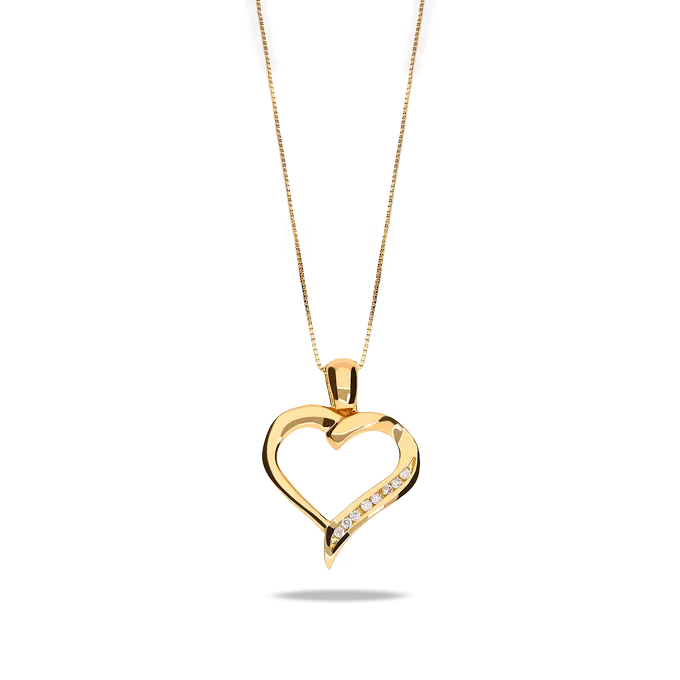 18k gold diamond pendant