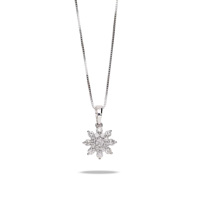 18k gold diamond pendant