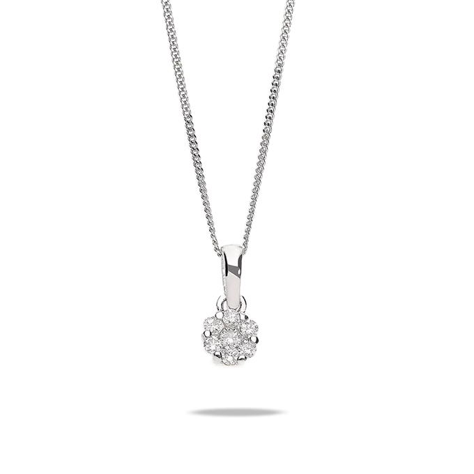 18k gold diamond pendant