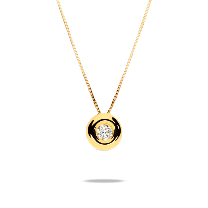 18k gold diamond pendant