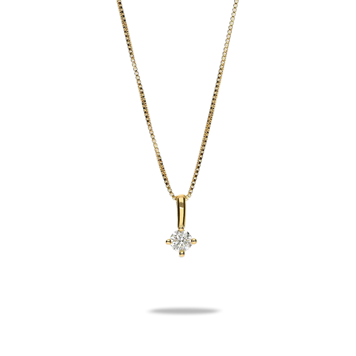 18k gold diamond pendant SUN