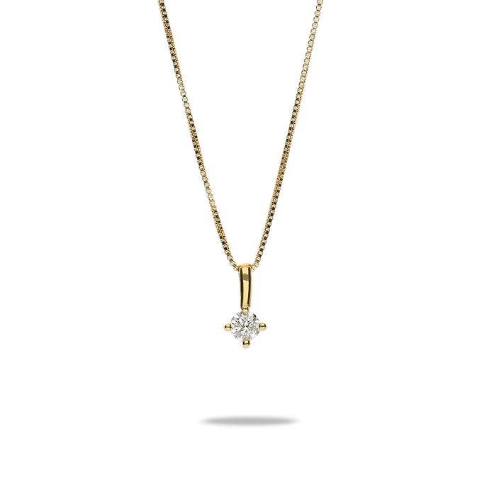 18k gold diamond pendant SUN