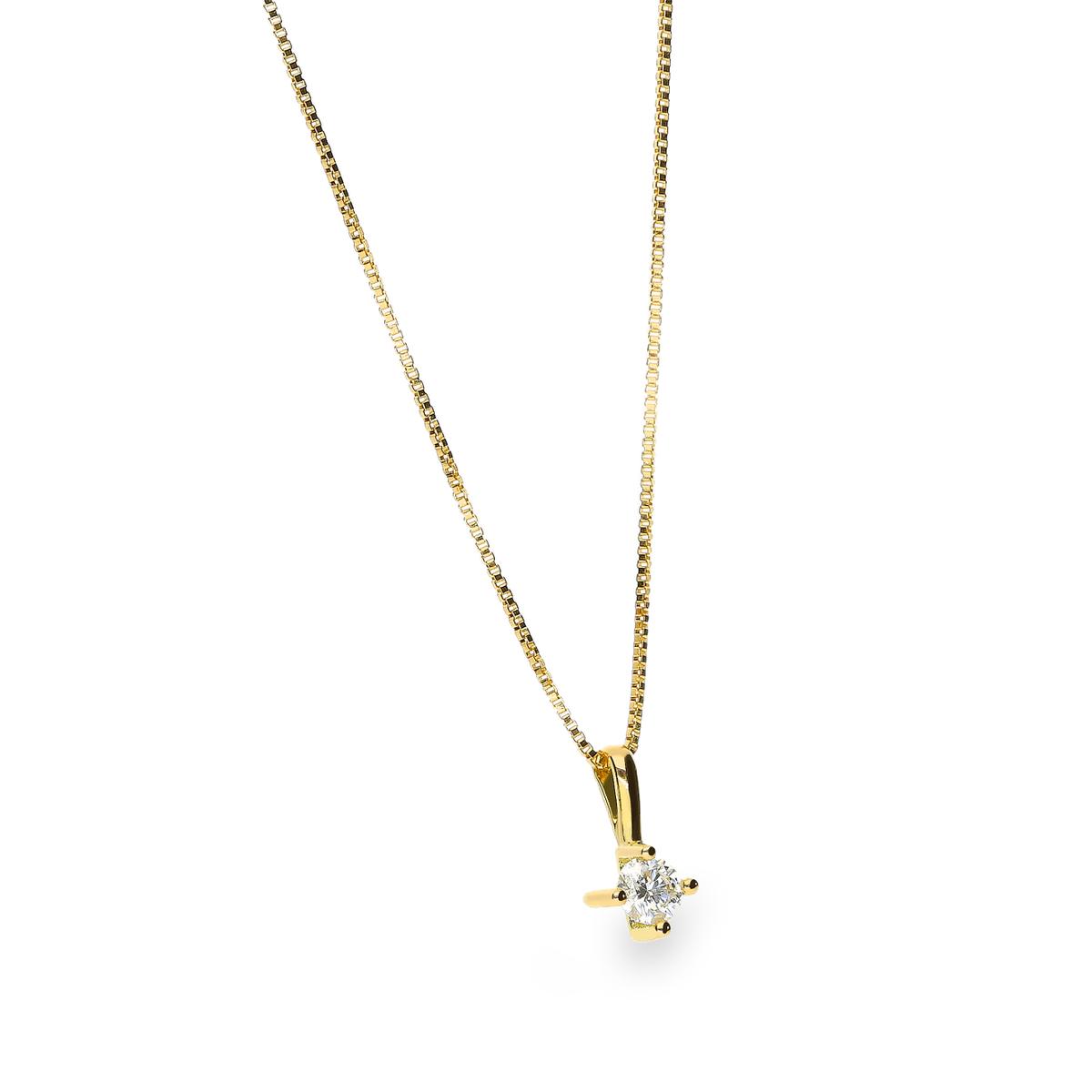 18k gold diamond pendant SUN