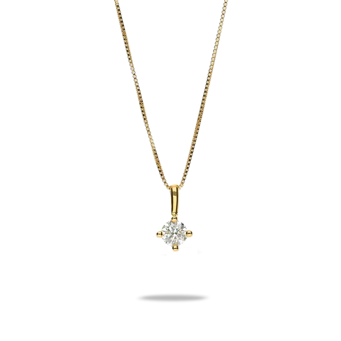 18k gold diamond pendant SUN