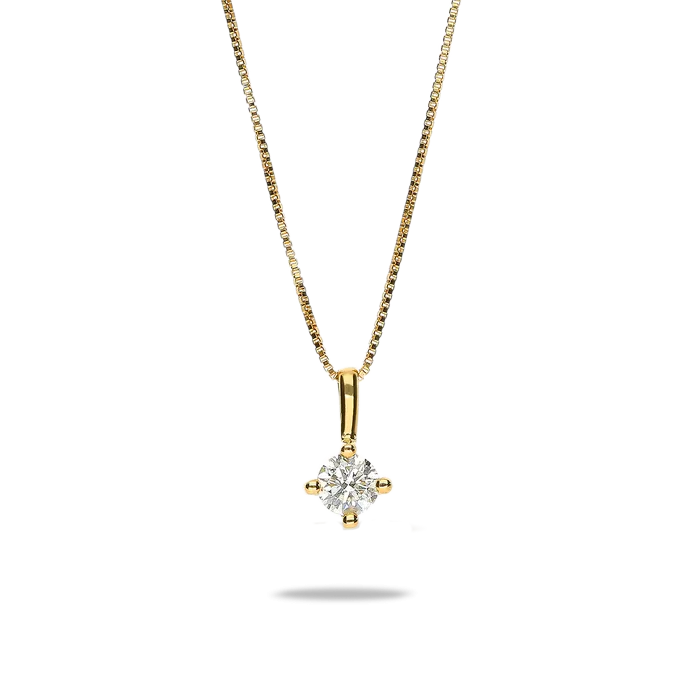 18k gold diamond pendant SUN