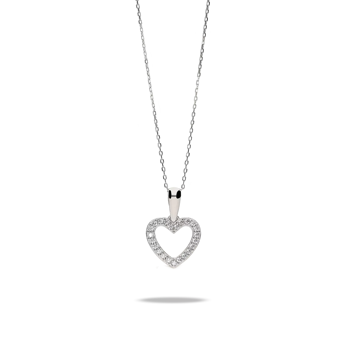 18k white gold pendant