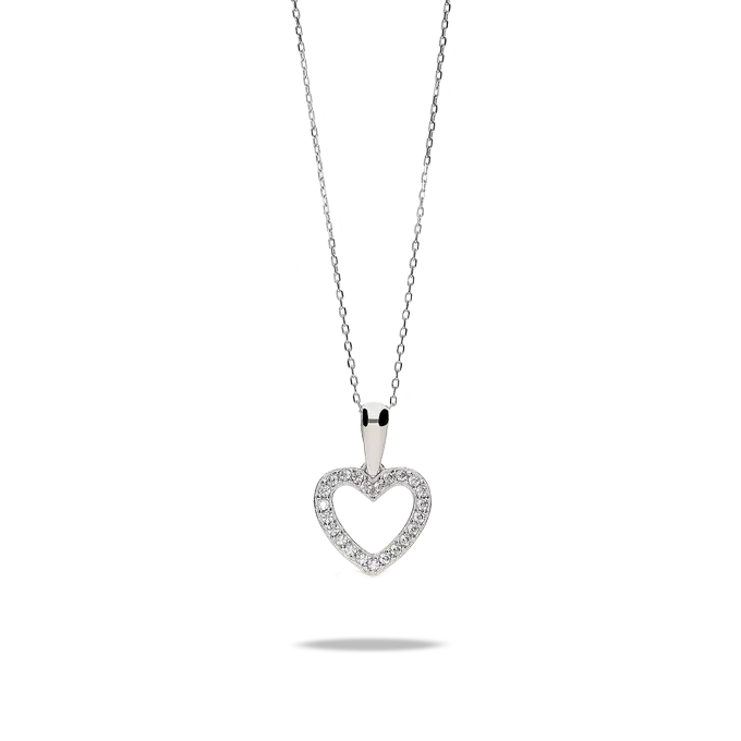 18k white gold pendant