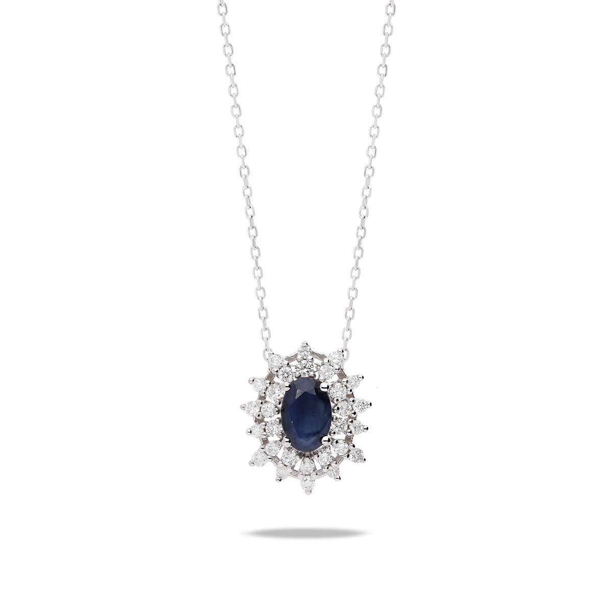 18k gold diamond pendant IMPERIAL SAPPHIRE