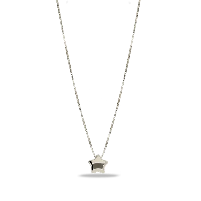 18k white gold pendant