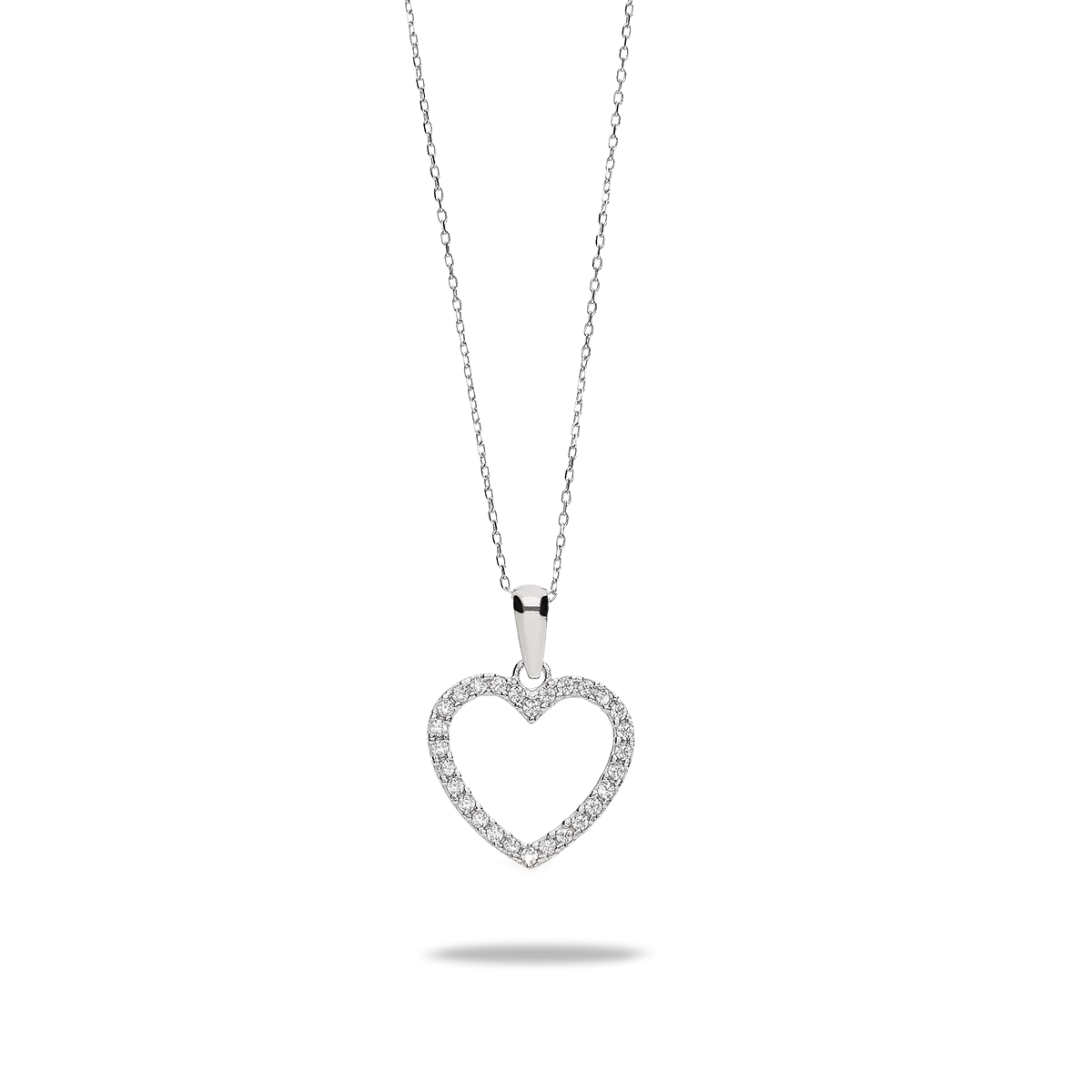 18k white gold pendant