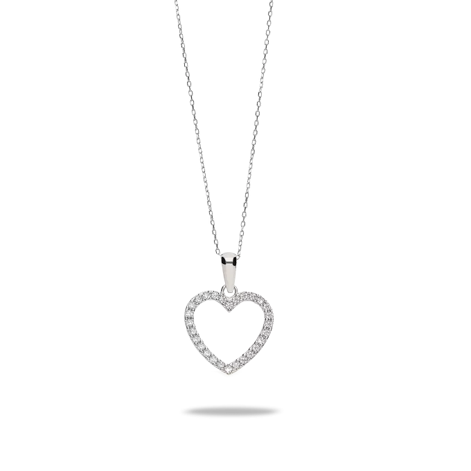 18k white gold pendant