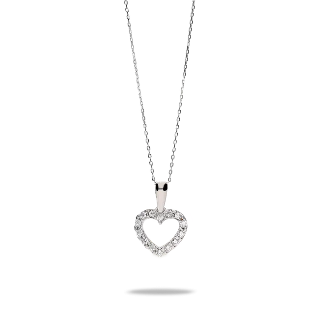 18k white gold pendant