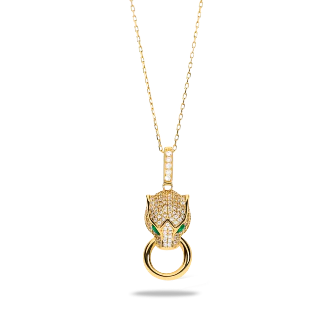 18k gold pendant LEOPARD