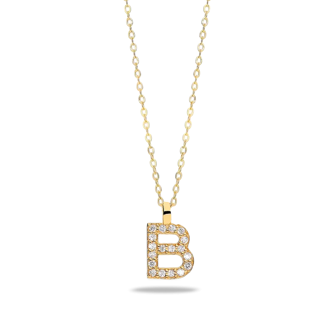 18k gold pendant ABECEDARY