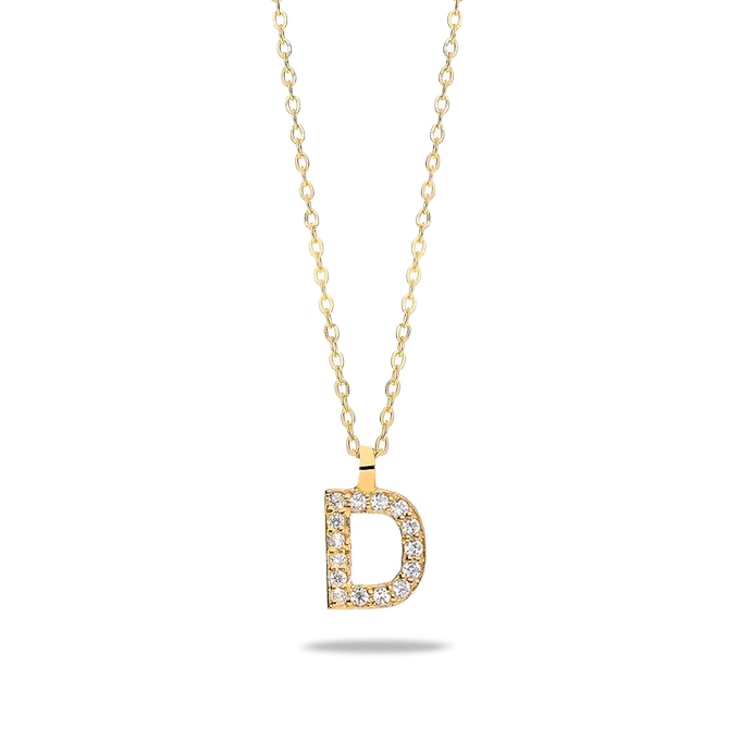 18k gold pendant ABECEDARY