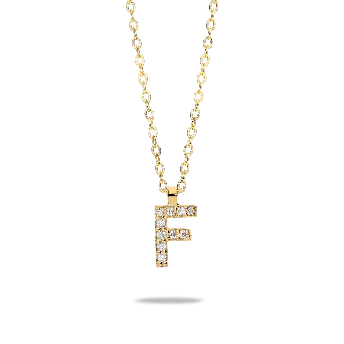 18k gold necklace ABECEDARY