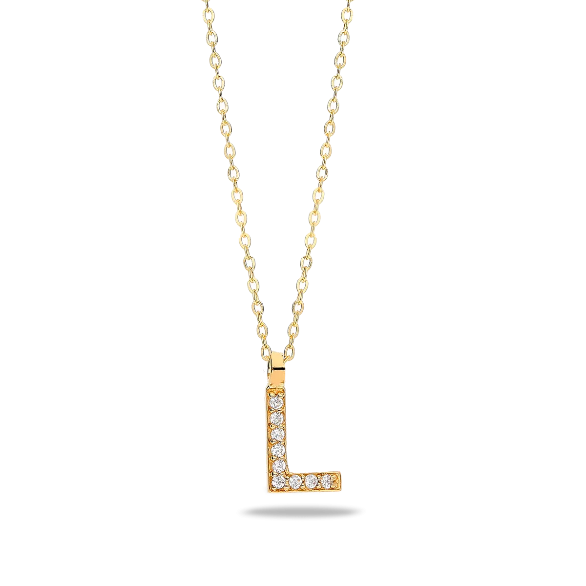 18k gold pendant ABECEDARY