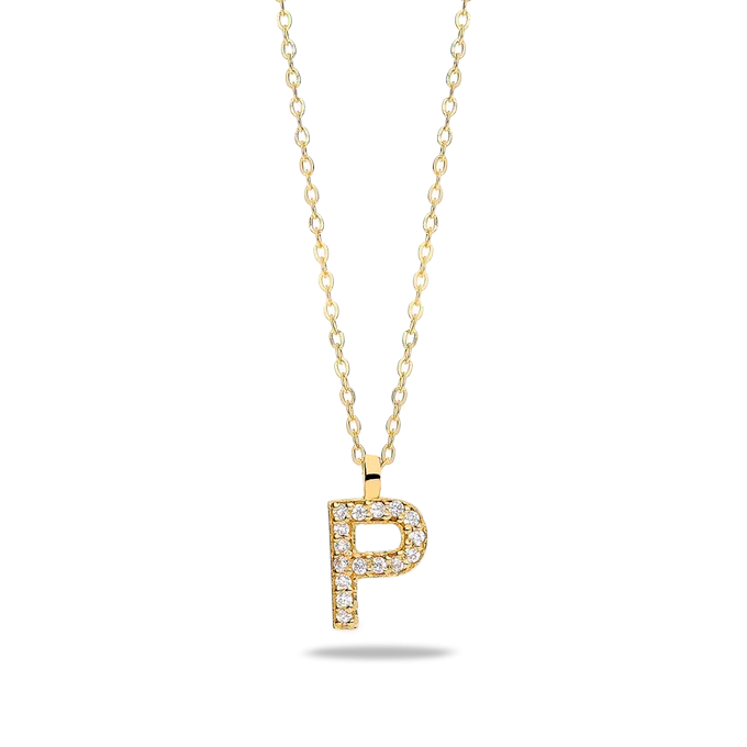 18k gold pendant ABECEDARY