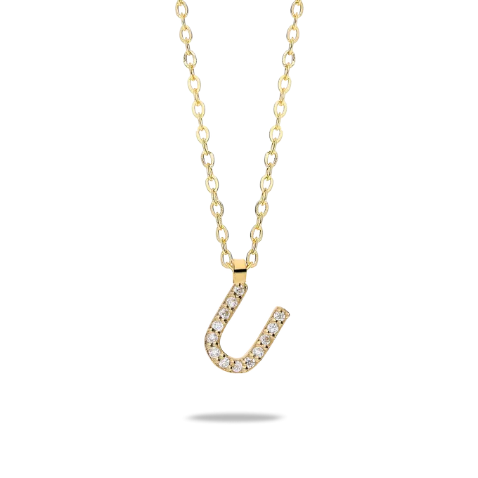 18k gold necklace ABECEDARY