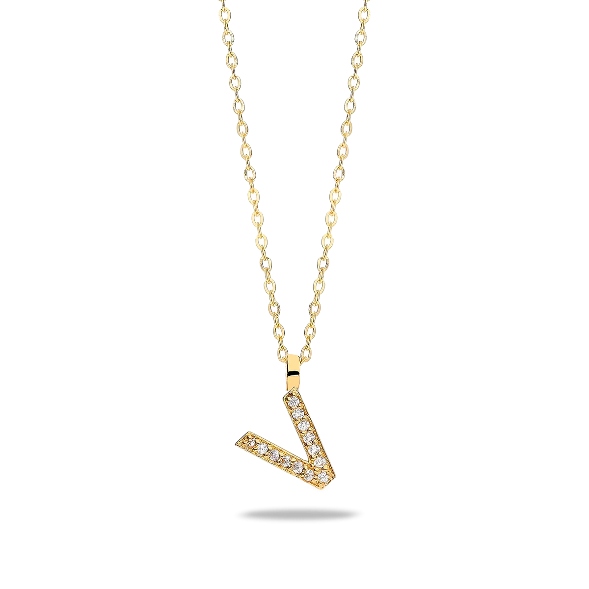 18k gold pendant ABECEDARY