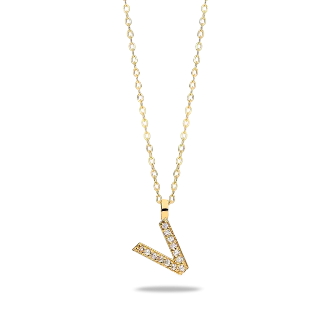 18k gold pendant ABECEDARY