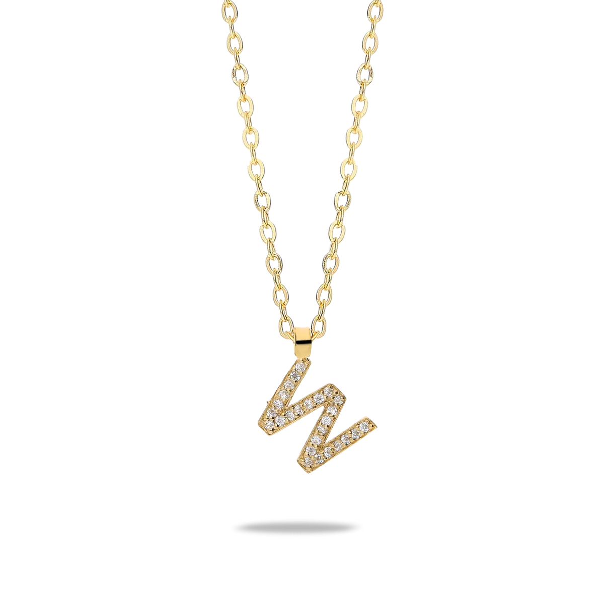 18k gold necklace ABECEDARY