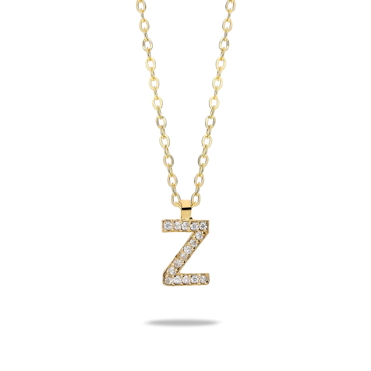 18k gold necklace ABECEDARY