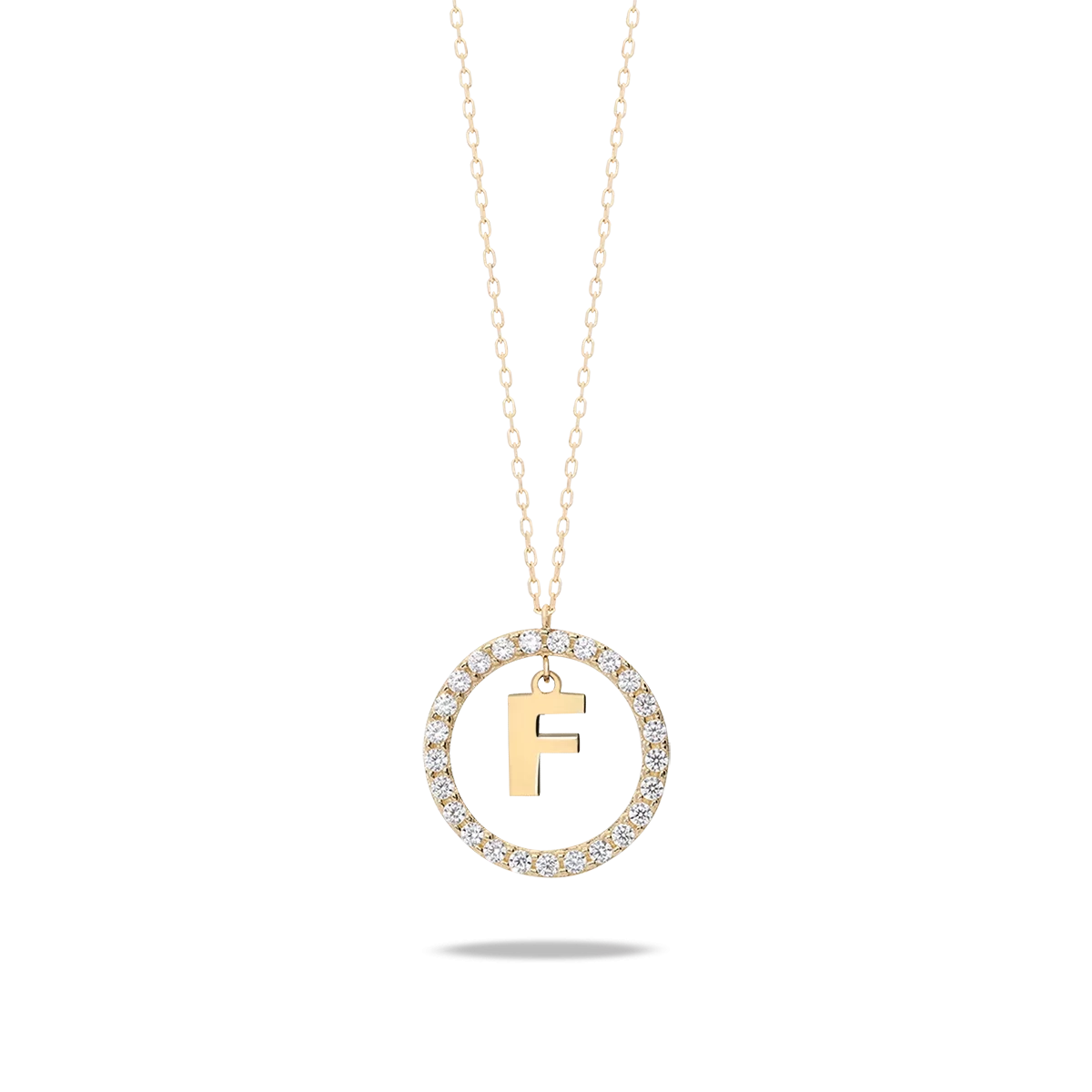 18k gold pendant ALPHABET