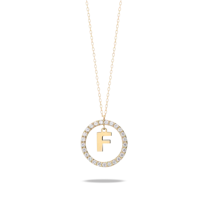 18k gold pendant ALPHABET