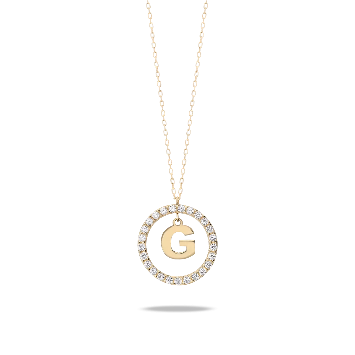 18k gold pendant ALPHABET