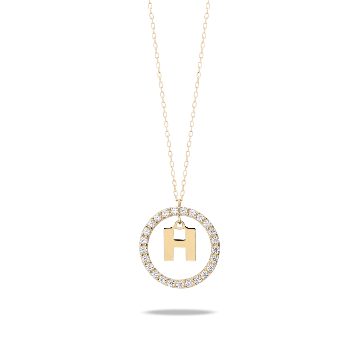 18k gold pendant ALPHABET