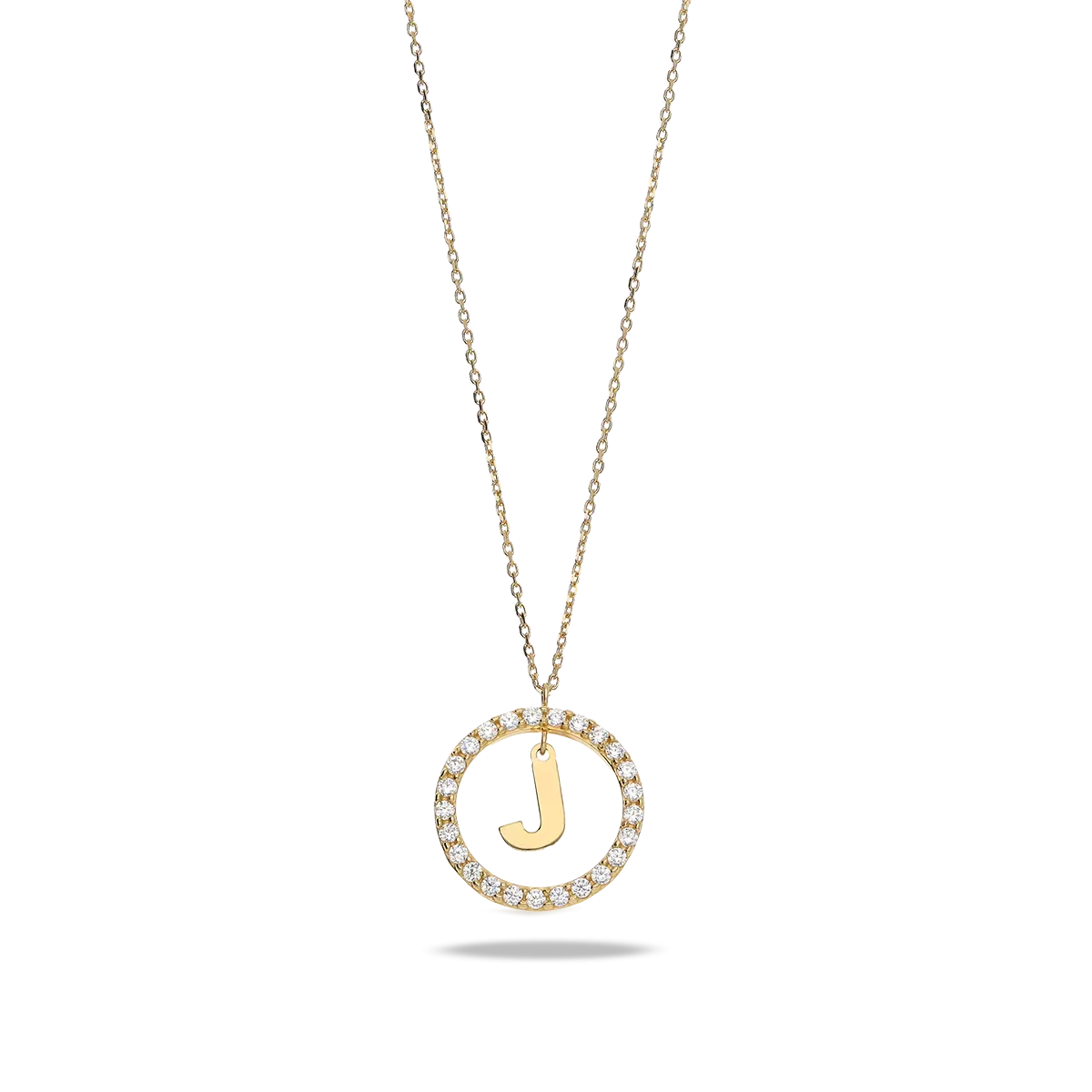 18k gold pendant ALPHABET