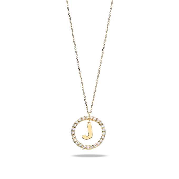 18k gold pendant ALPHABET