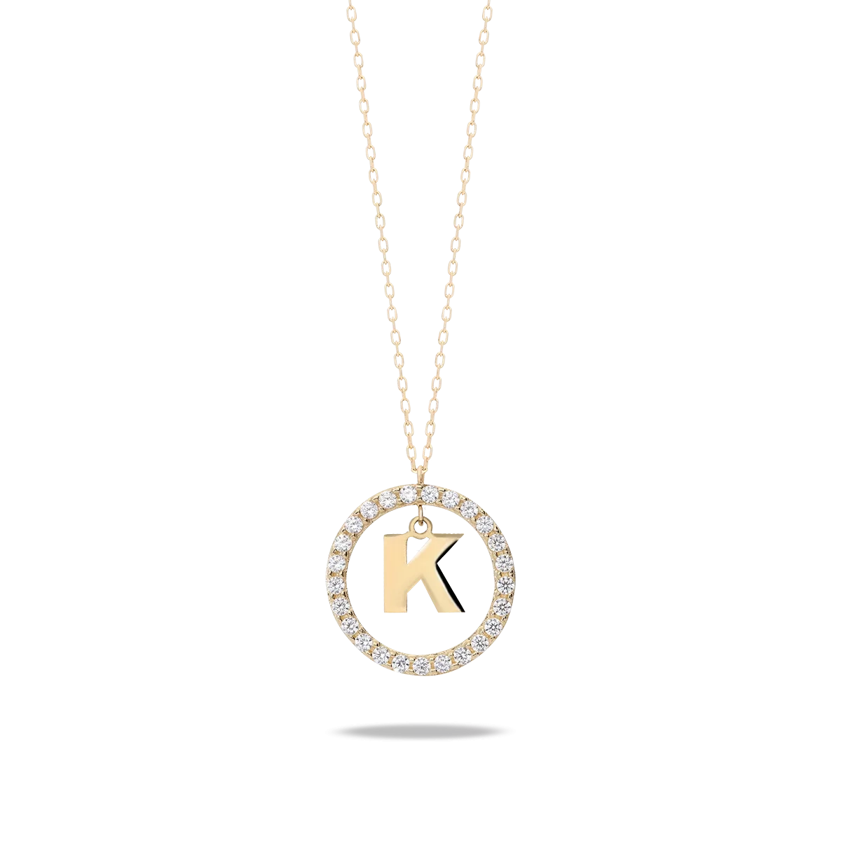 18k gold pendant ALPHABET