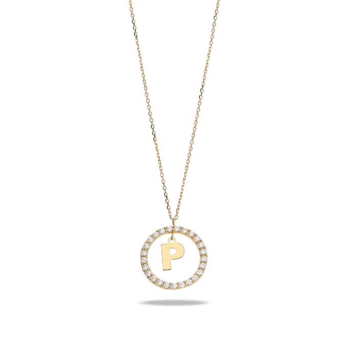 18k gold pendant ALPHABET