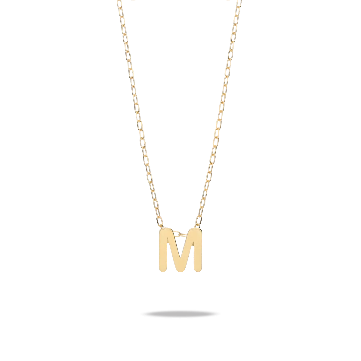 18k gold necklace MY LETTER