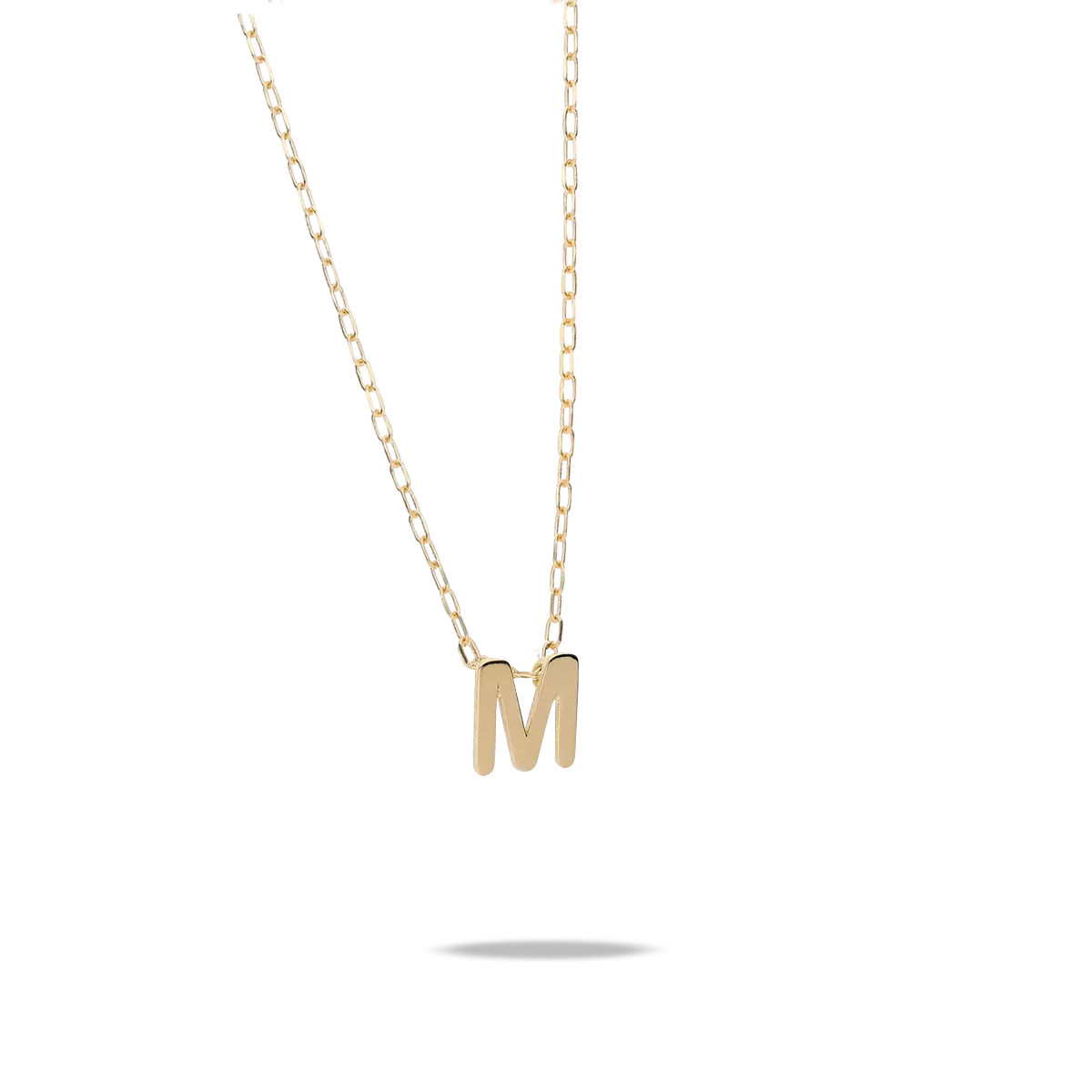 18k gold necklace MY LETTER