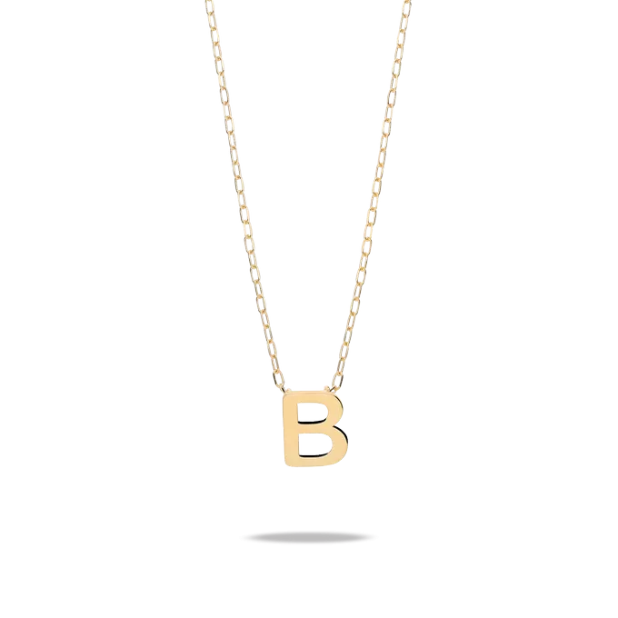 18k gold necklace MY LETTER