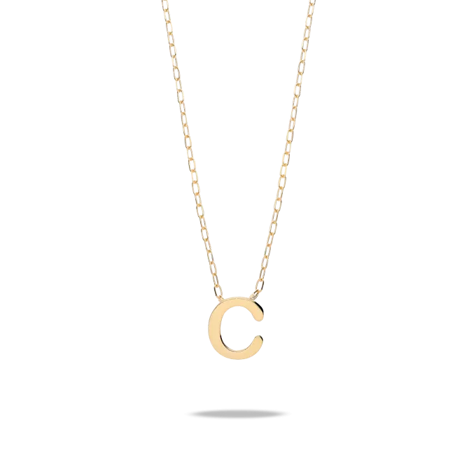 18k gold necklace MY LETTER