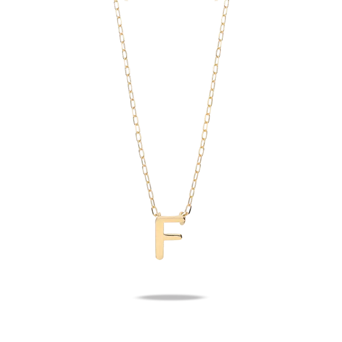 18k gold necklace MY LETTER