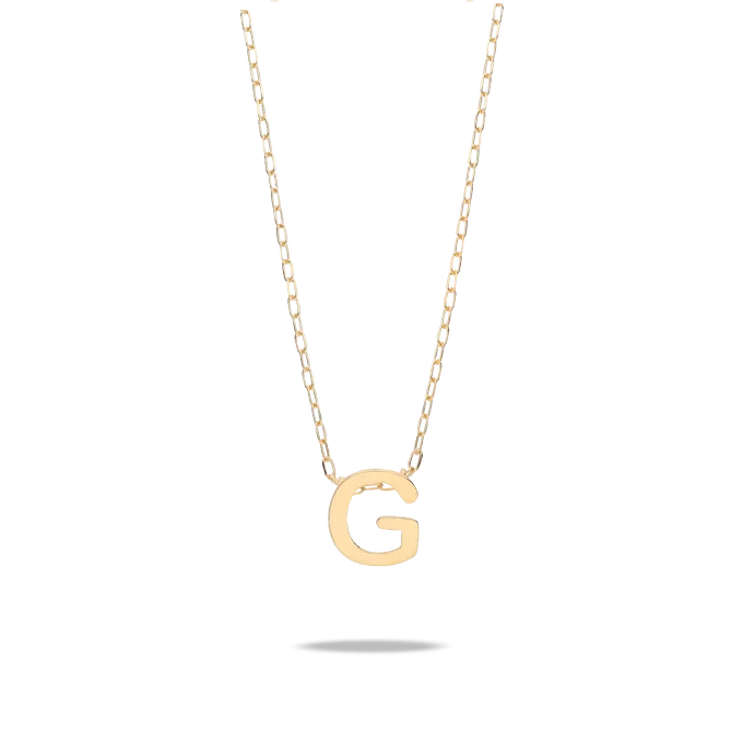 18k gold necklace MY LETTER