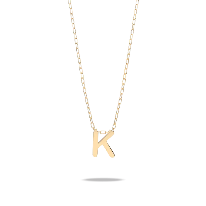 18k gold necklace MY LETTER